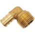 Apollo 1/2 in. Brass PEX-B Barb x 1/2 in. Male Pipe Thread Adapter 90-Degree Elbow