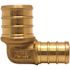 Apollo 3/4 in. x 1/2 in. Brass PEX-B Barb 90-Degree Reducing Elbow