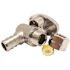Apollo 1/2 in. Chrome-Plated Brass PEX-B Barb x 3/8 in. Compression Quarter-Turn Angle Stop Valve