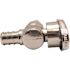 Apollo 1/2 in. Chrome-Plated Brass PEX-B Barb x 3/8 in. Compression Quarter-Turn Angle Stop Valve