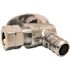 Apollo 1/2 in. Chrome-Plated Brass PEX-B Barb x 3/8 in. Compression Quarter-Turn Angle Stop Valve