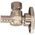 Apollo 1/2 in. Chrome-Plated Brass PEX-B Barb x 3/8 in. Compression Quarter-Turn Angle Stop Valve