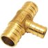 Apollo 3/4 in. x 3/4 in. x 1/2 in. Brass PEX-B Barb Reducing Tee
