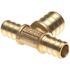 Apollo 1/2 in. x 1/2 in. x 3/4 in. Brass PEX-B Barb Reducing Tee