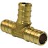 Apollo 1/2 in. Brass PEX-B Barb Tee