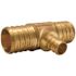Apollo 1 in. x 1 in. x 1/2 in. Brass PEX-B Barb Reducing Tee