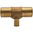 Apollo 1 in. x 1 in. x 1/2 in. Brass PEX-B Barb Reducing Tee