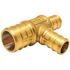 Apollo 3/4 in. x 1/2 in. x 1/2 in. Brass PEX-B Barb Tee