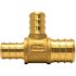 Apollo 3/4 in. x 1/2 in. x 1/2 in. Brass PEX-B Barb Tee