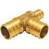 Apollo 3/4 in. x 1/2 in. x 3/4 in. Brass PEX-B Barb Reducing Tee