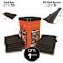 Quick Dam Grab and Go Flood Protection Kit containing 10 - 1 ft. x 2 ft.. Flood Bags and 5 - 5 ft. Flood Barriers w/Bucket