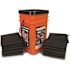 Quick Dam Grab and Go Flood Protection Kit containing 10 - 1 ft. x 2 ft.. Flood Bags and 5 - 5 ft. Flood Barriers w/Bucket