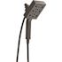 Delta In2ition 4-Spray Patterns 1.75 GPM 4.5 in. Wall Mount Dual Shower Heads in Matte Black