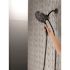 Delta In2ition 4-Spray Patterns 2.50 GPM 5.72 in. Wall Mount Dual Shower Heads in Matte Black