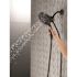 Delta In2ition 4-Spray Patterns 2.50 GPM 5.72 in. Wall Mount Dual Shower Heads in Matte Black