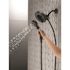 Delta In2ition 4-Spray Patterns 2.50 GPM 5.72 in. Wall Mount Dual Shower Heads in Matte Black