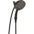 Delta In2ition 4-Spray Patterns 2.50 GPM 5.72 in. Wall Mount Dual Shower Heads in Matte Black