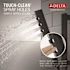 Delta 4-Spray Patterns 1.75 GPM 1.43 in. Wall Mount Handheld Shower Head with H2Okinetic in Matte Black