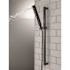 Delta 4-Spray Patterns 1.75 GPM 1.43 in. Wall Mount Handheld Shower Head with H2Okinetic in Matte Black
