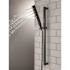 Delta 4-Spray Patterns 1.75 GPM 1.43 in. Wall Mount Handheld Shower Head with H2Okinetic in Matte Black