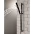 Delta 4-Spray Patterns 1.75 GPM 1.43 in. Wall Mount Handheld Shower Head with H2Okinetic in Matte Black