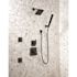 Delta Ara 1-Handle Wall Mount Diverter Trim Kit in Matte Black (Valve Not Included)