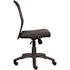 BOSS Office Products Black Mesh Armless Task Chair with Seat Height Adjustment