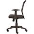 BOSS Office Products Black Mesh Task Chair with T-Arms, Seat Height Adjustment