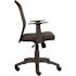 BOSS Office Products Black Mesh Task Chair with T-Arms, Seat Height Adjustment