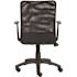 BOSS Office Products Black Mesh Task Chair with T-Arms, Seat Height Adjustment