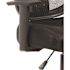 BOSS Office Products Black Mesh Drafting Chair with Adjustable Arms