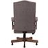 BOSS Office Products Slate Gray Fabric Executive Chair Driftwood Finish, Button Tufted Cushion Styling