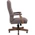 BOSS Office Products Slate Gray Fabric Executive Chair Driftwood Finish, Button Tufted Cushion Styling