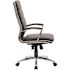 BOSS Office Products High Back Black Leather Executive Chair Chrome Finish Arms Ergonomic Seat Height Adjustment