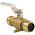 Tectite 3/4 in. Brass Push Ball Valve with Flange and Drain