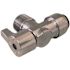 Tectite 1/2 in. Chrome-Plated Brass Push-To-Connect x 1/2 in. MIP Brass Quarter-Turn Angle Stop Valve