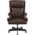 Flash Furniture Ainslie Faux Leather High Back Traditional Tufted Ergonomic Executive Office Chair in Brown with Arms