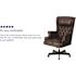 Flash Furniture Ainslie Faux Leather High Back Traditional Tufted Ergonomic Executive Office Chair in Brown with Arms