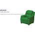 Flash Furniture Deluxe Padded Contemporary Green Vinyl Kids Recliner with Storage Arms