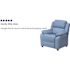 Flash Furniture Deluxe Padded Contemporary Light Blue Vinyl Kids Recliner with Storage Arms