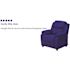 Flash Furniture Deluxe Padded Contemporary Blue Vinyl Kids Recliner with Storage Arms