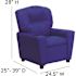 Flash Furniture Contemporary Blue Vinyl Kids Recliner with Cup Holder