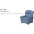 Flash Furniture Contemporary Light Blue Vinyl Kids Recliner with Cup Holder