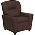 Flash Furniture Contemporary Brown Leather Kids Recliner with Cup Holder