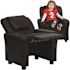 Flash Furniture Contemporary Black Leather Kids Recliner with Cup Holder and Headrest