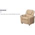 Flash Furniture Contemporary Beige Vinyl Kids Recliner with Cup Holder and Headrest