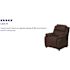 Flash Furniture Deluxe Padded Contemporary Brown Leather Kids Recliner with Storage Arms