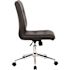 BOSS Office Products Contemporary Task Chair Black Vinyl Cover with Ergonomic Seat Height Adjustment