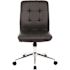 BOSS Office Products Contemporary Task Chair Black Vinyl Cover with Ergonomic Seat Height Adjustment