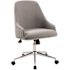 BOSS Office Products Designer Gray Linen Fabric Desk Chair